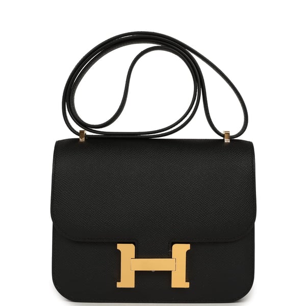 Hermes Hermes Constance 18 Black Epsom Gold Hardware
