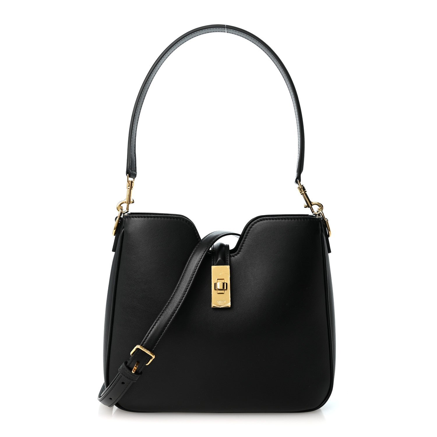Celine Smooth Calfskin Small Camille 16 Soft Bag Black
