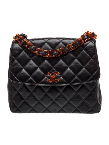 Tortoise CC Chain Flap Bag