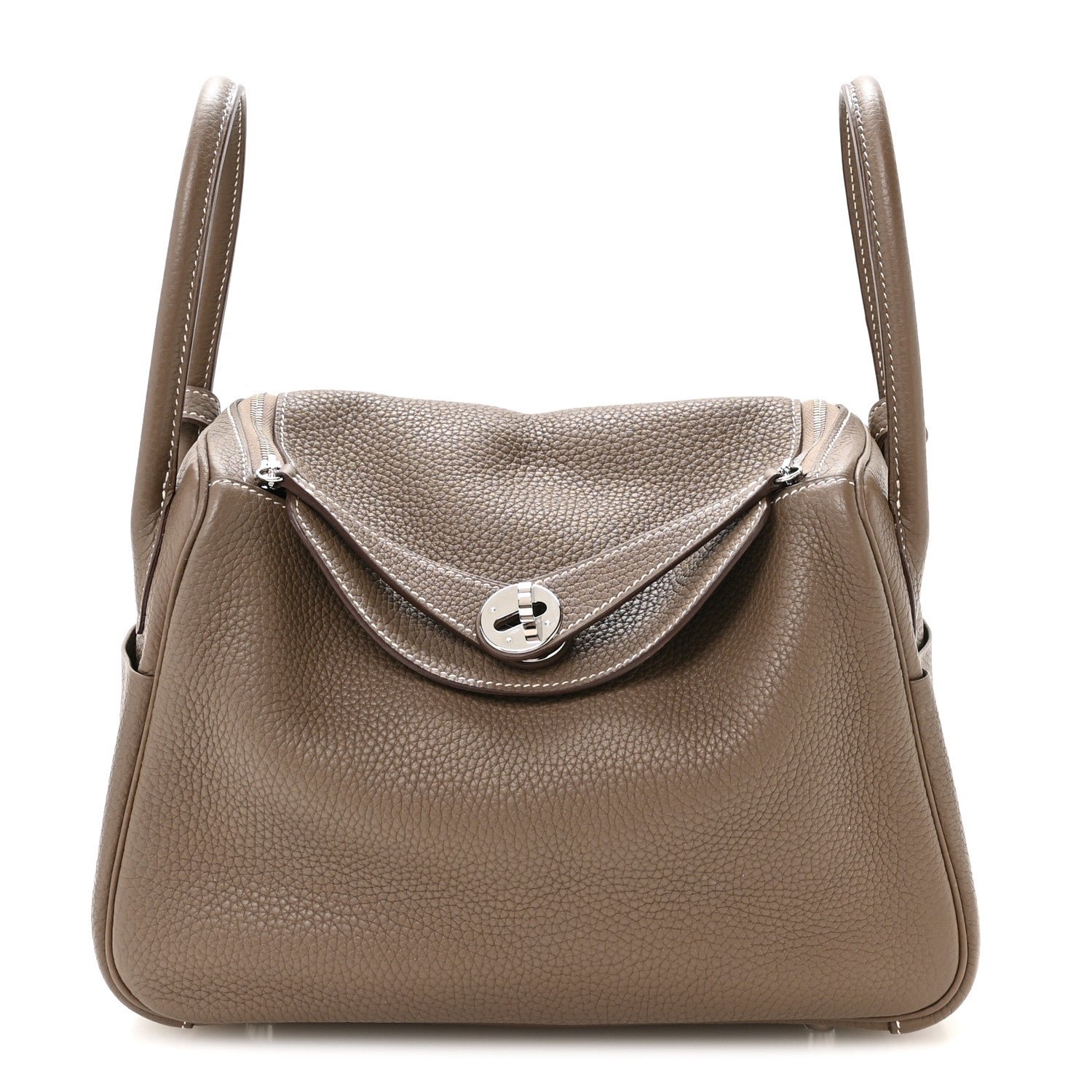 Hermes Taurillon Clemence Lindy 26 Etoupe