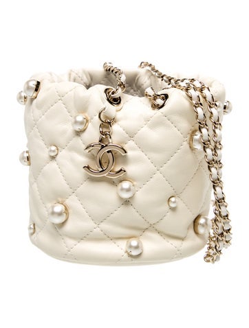 Mini About Pearls Bucket Bag