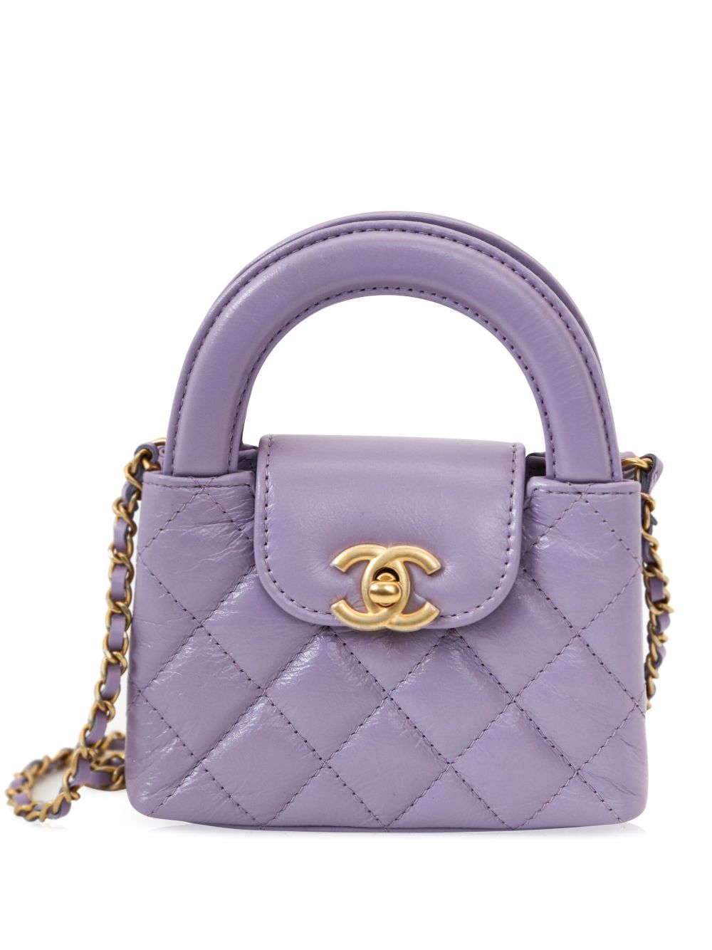 mini Kelly diamond-quilted handbag