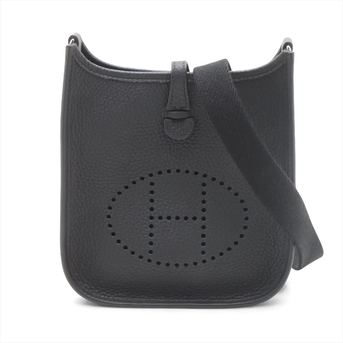 Hermès evelyn 16 TPM Amazon Taurillon Clemence Black Silver Metal Fittings