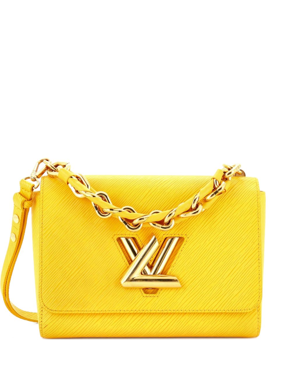 Braided Handle Twist Bag Epi Leather MM crossbody bag