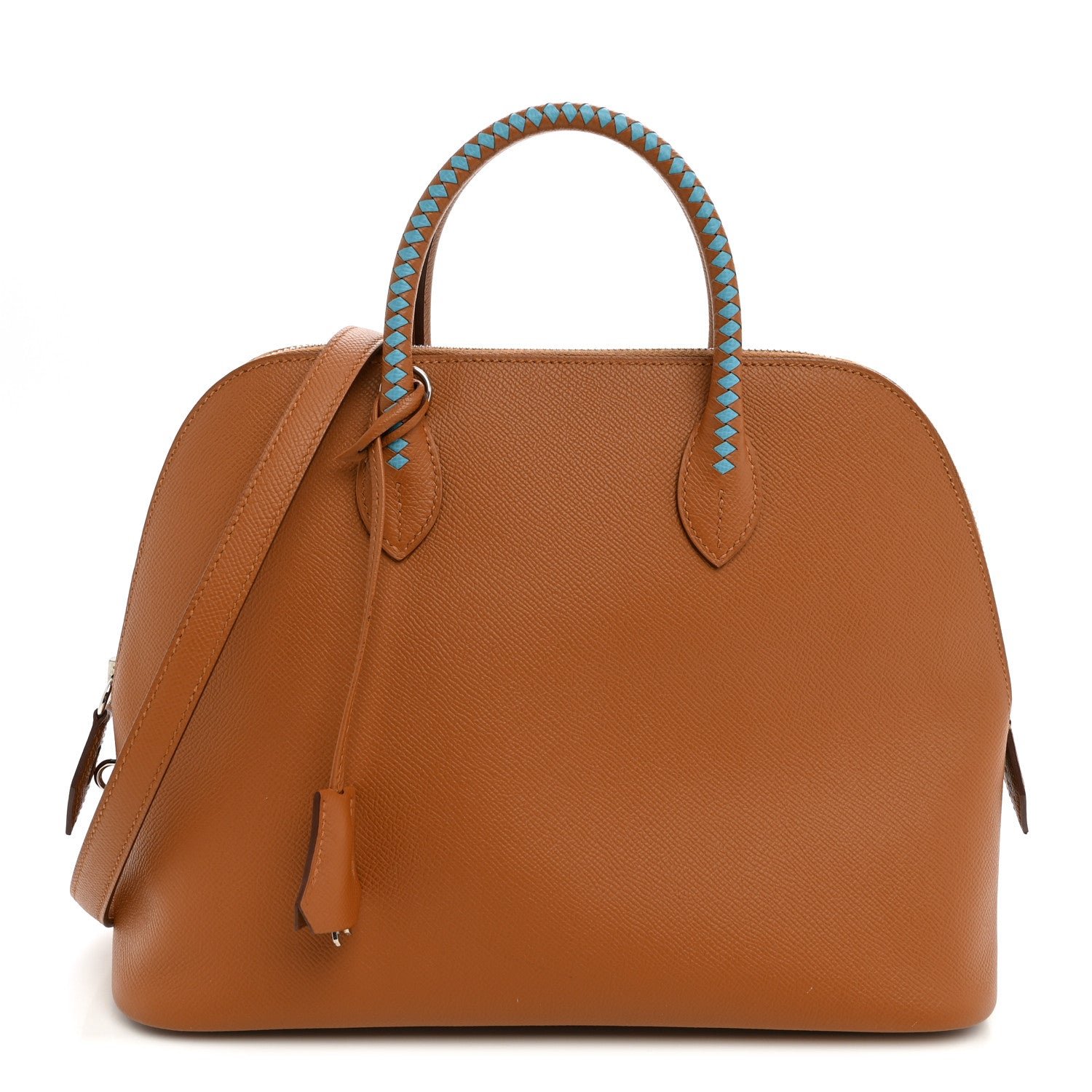 Hermes Epsom Tressage 1923 Bolide 31 Gold Bleu Du Nord