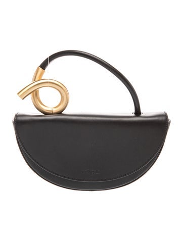 Cult Gaia Leather Top Handle Bag