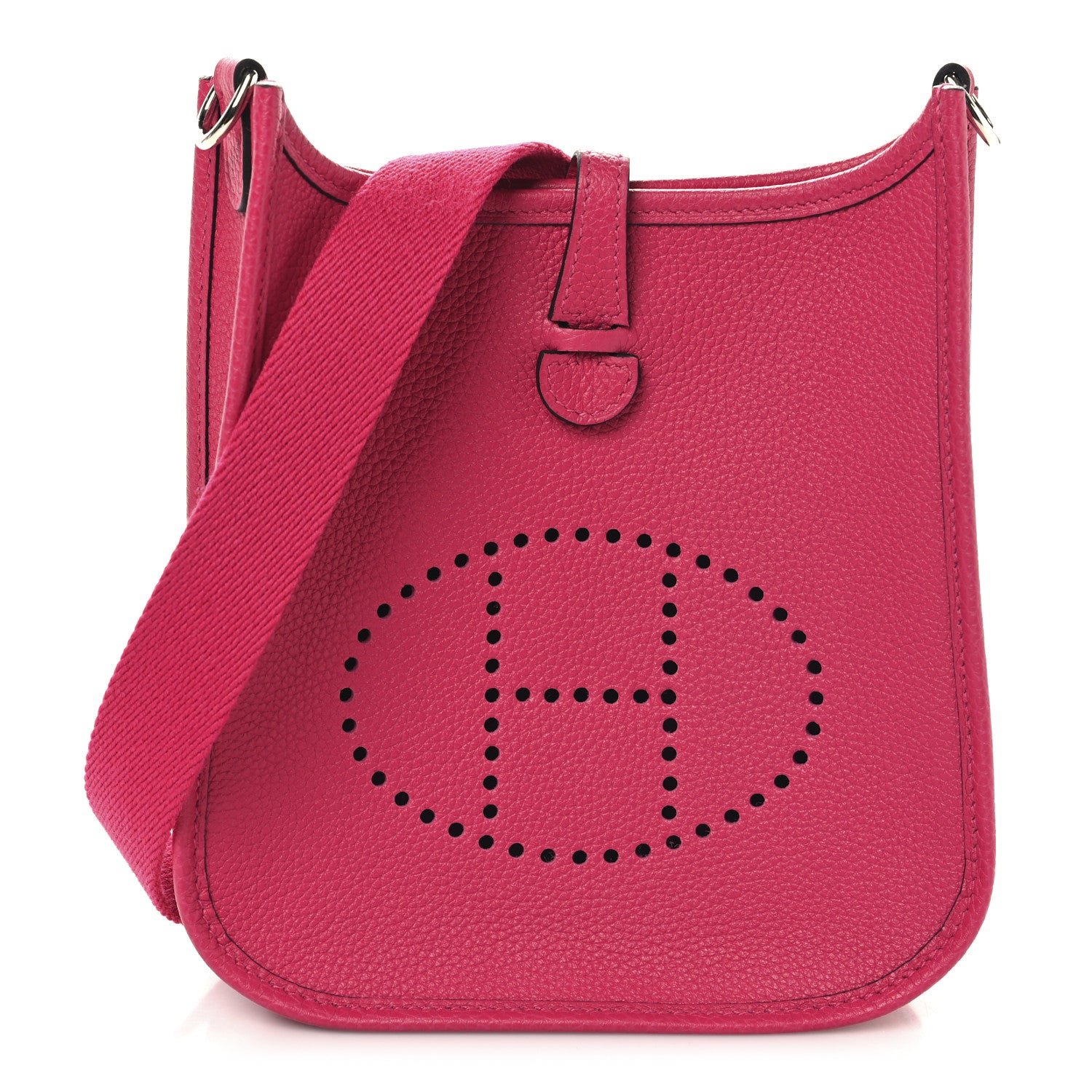 Hermes Taurillon Clemence Evelyne TPM Rose Extreme