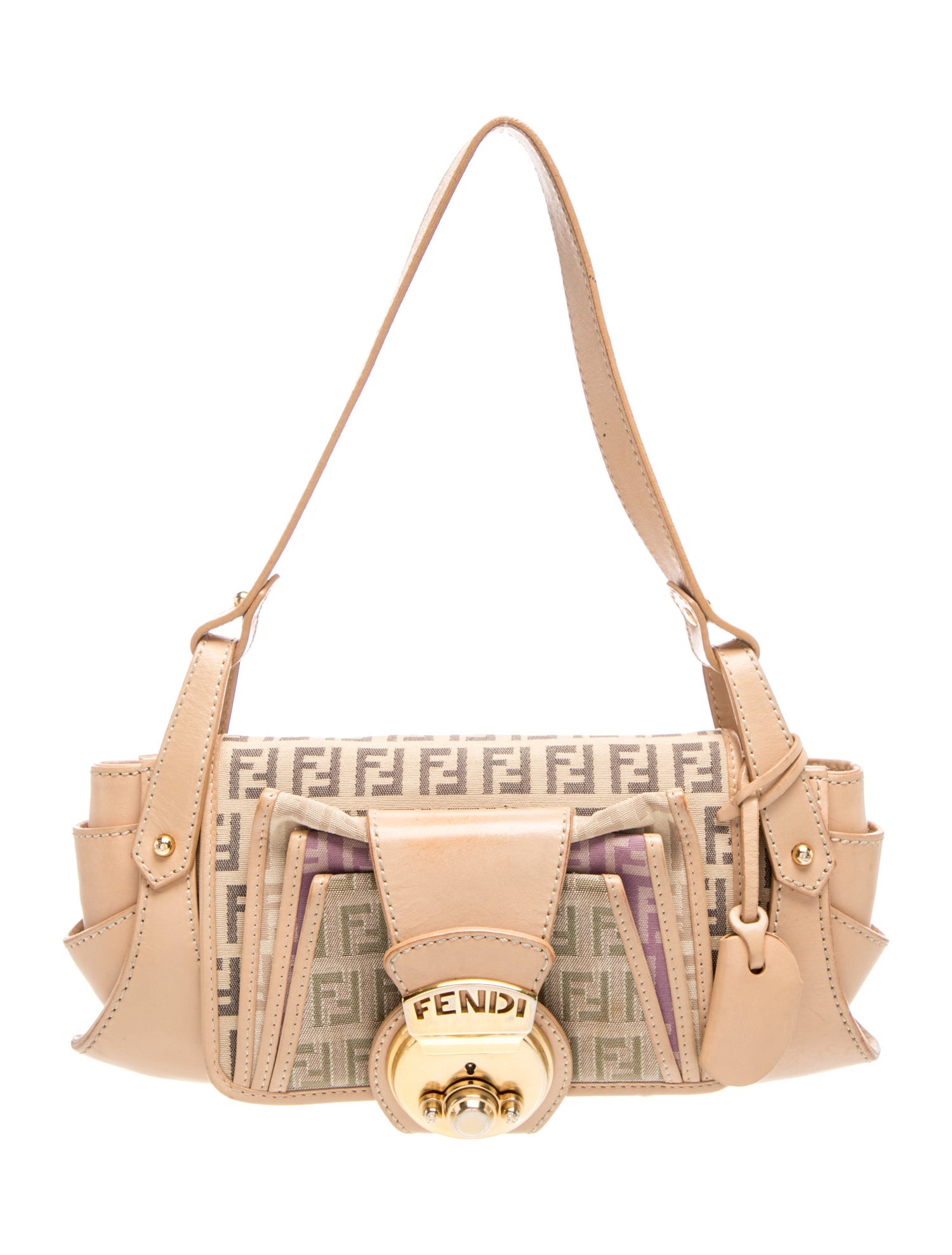 Fendi Zucchino FF Shoulder Bag