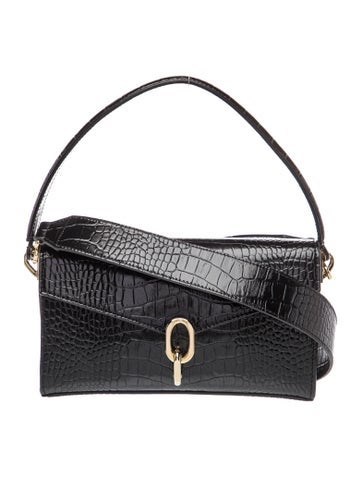 Anine Bing Embossed Leather Crossbody Bag