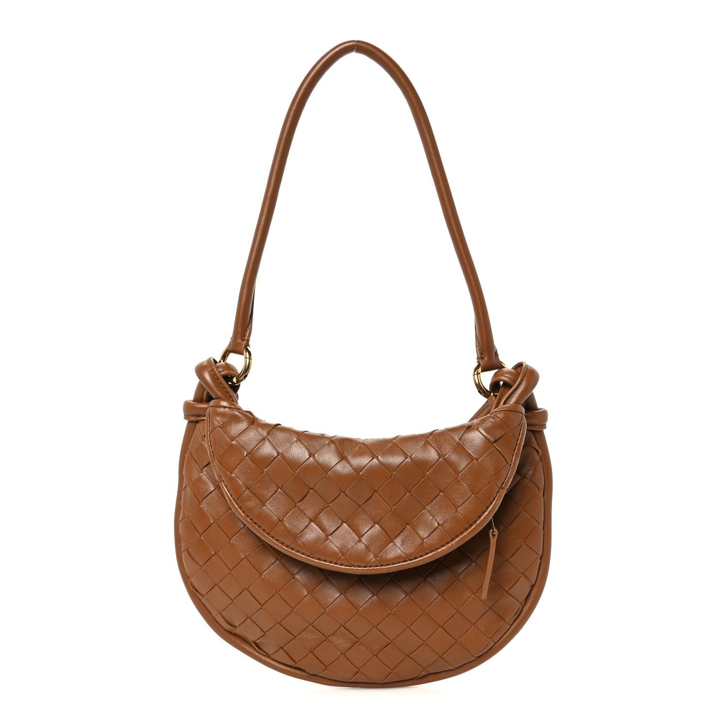 Bottega Veneta Nappa Intrecciato Small Gemelli Amber