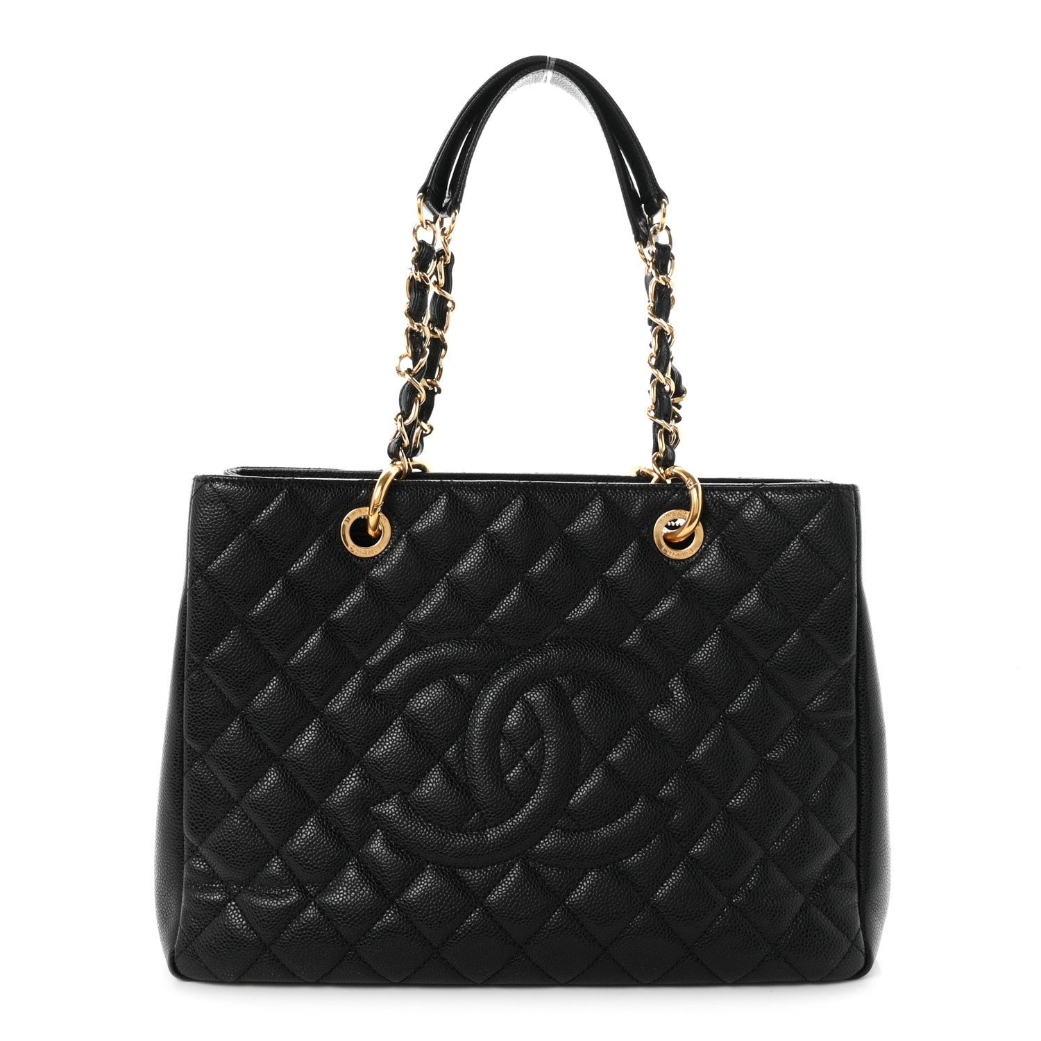 Chanel Caviar Quilted Grand Shopping Tote GST Black