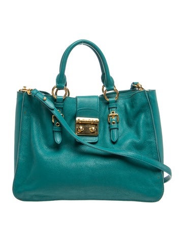 Miu Miu Leather Top Handle Bag