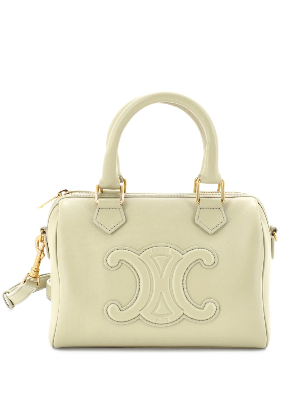 Celine Cuir Triomphe Boston Bag Leather Small satchel