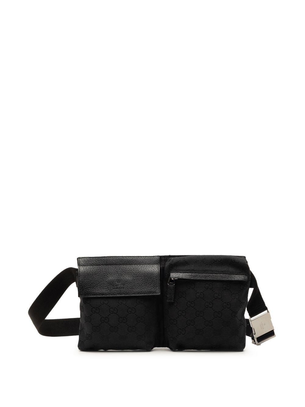 2000-2015 GG Canvas Double Pocket belt bag