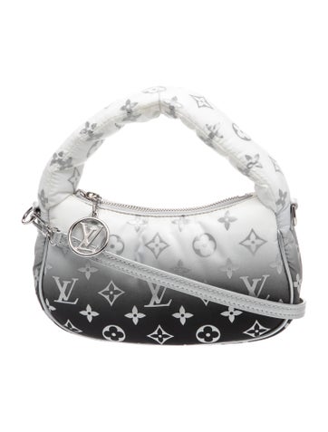 Nylon Mini Moon Frost Gradient Silver Bag