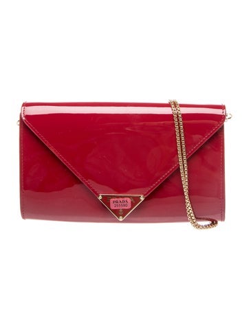 Enameled Metal Triangle Saffiano Leather Crossbody Bag