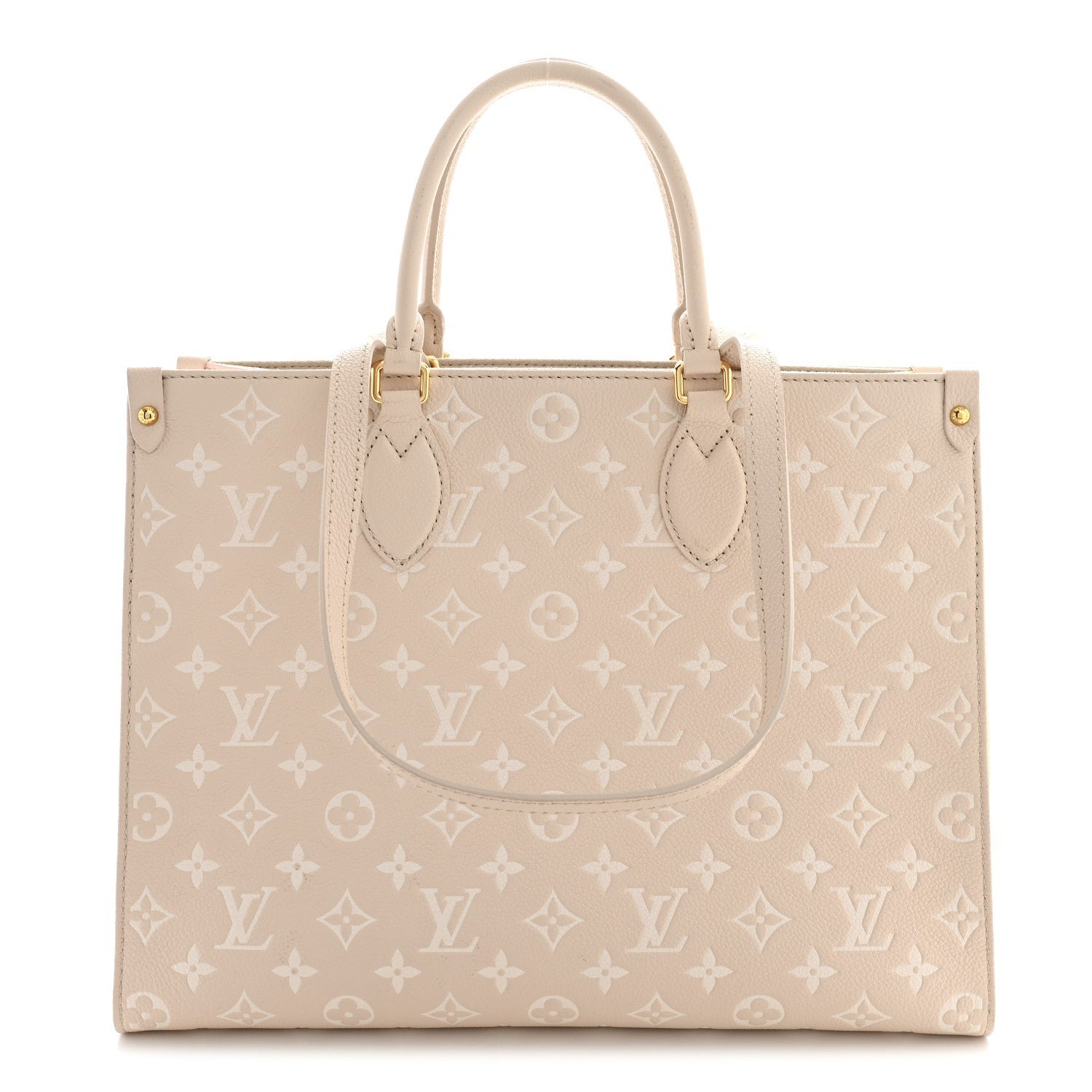 Louis Vuitton Empreinte Monogram Spring In The City Onthego MM Beige Pink Yellow