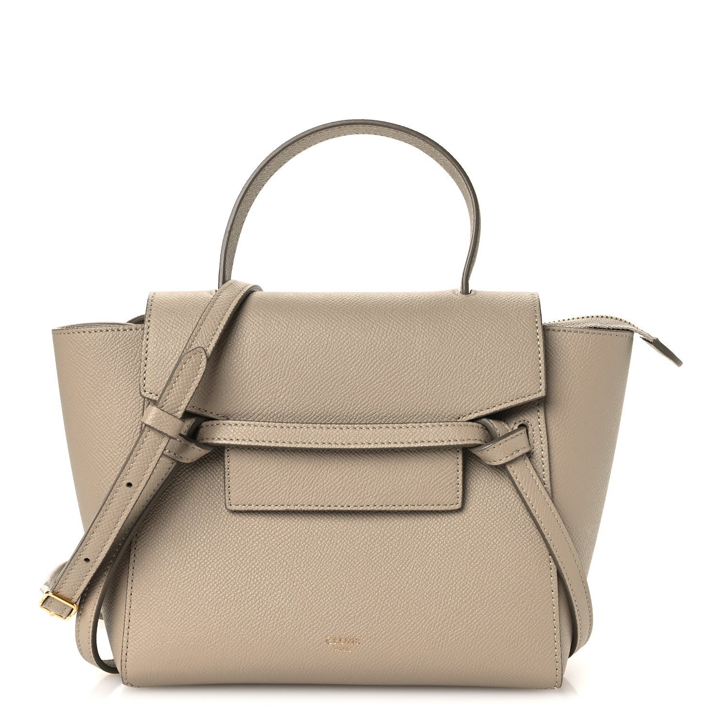 Celine Grained Calfskin Nano Belt Bag Light Taupe