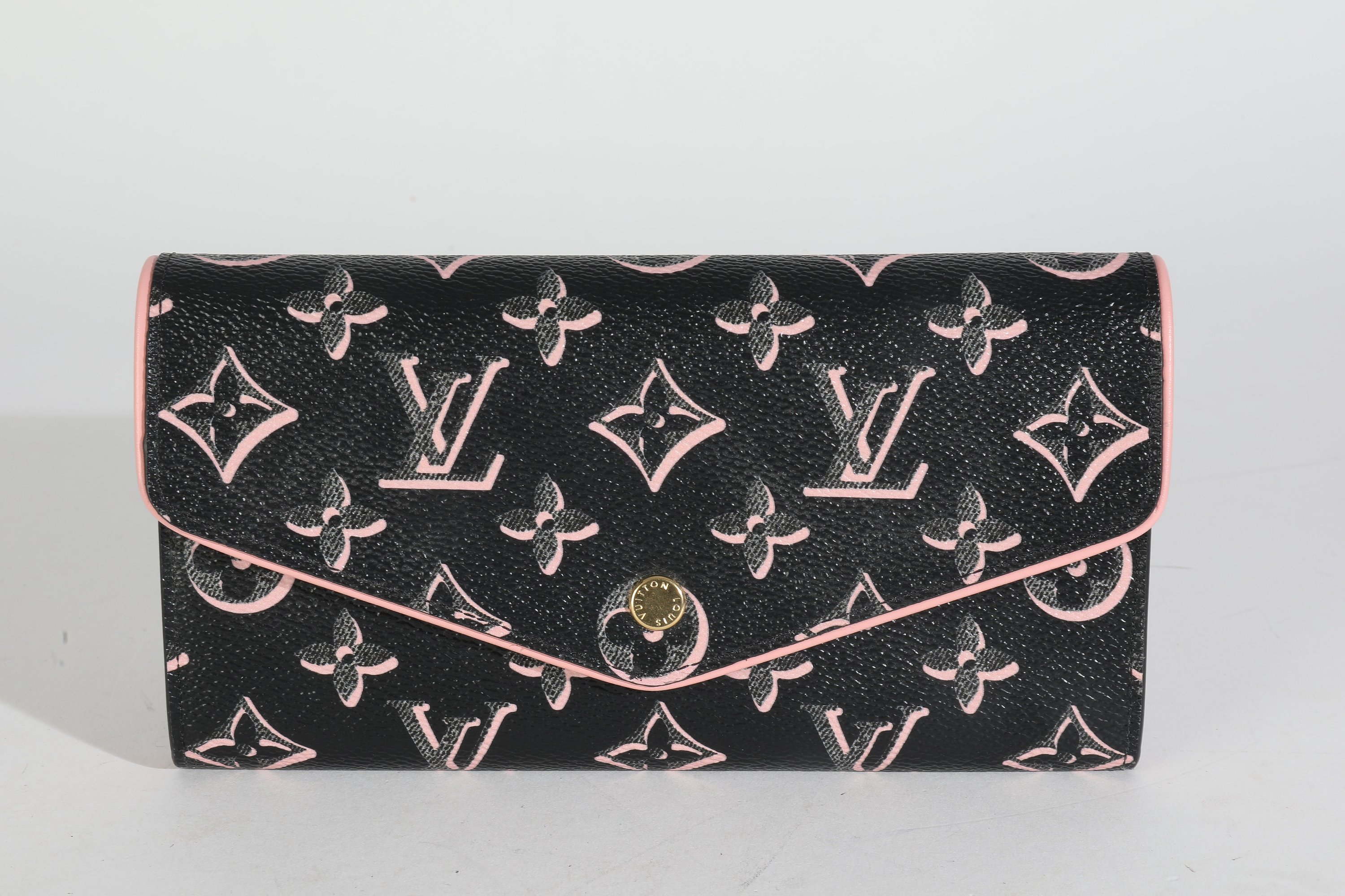 Louis Vuitton Black Monogram Canvas Fall For You Canvas Sarah Wallet