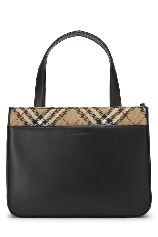 Burberry Black Leather Handbag Small