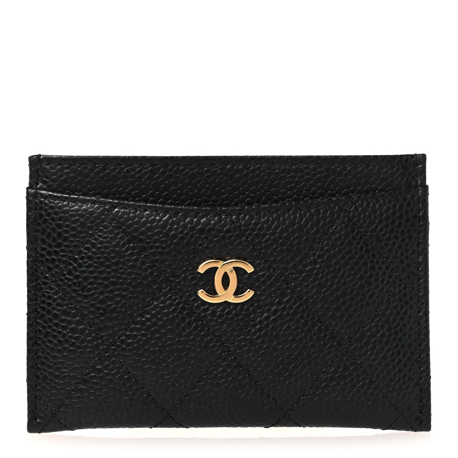 Chanel Caviar Quilted Card Holder Black