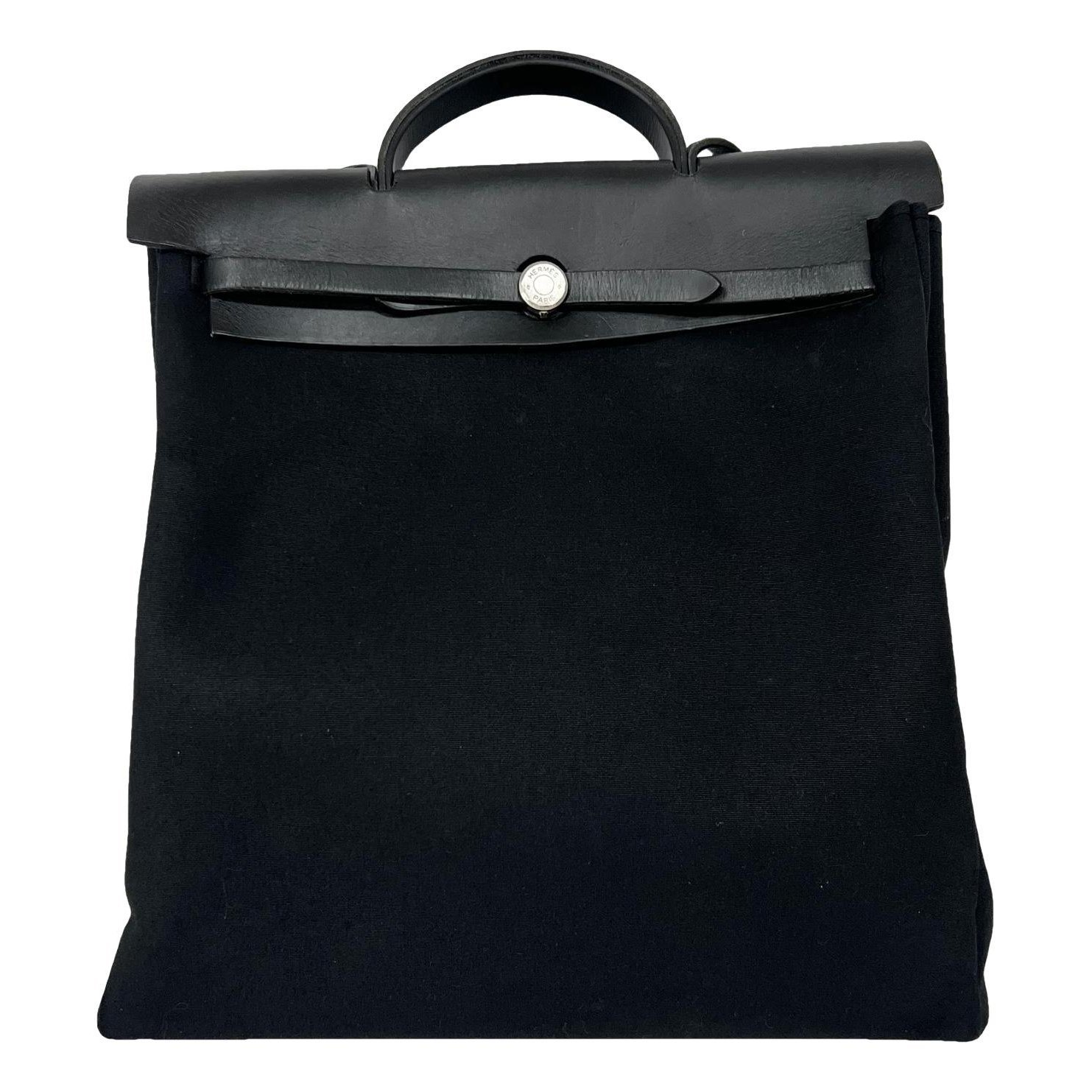Hermes Herbag leather handbag