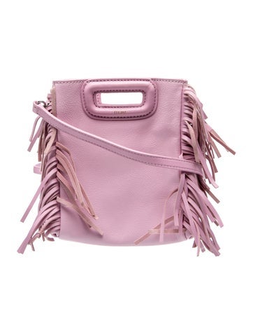 Maje Leather Top Handle Bag