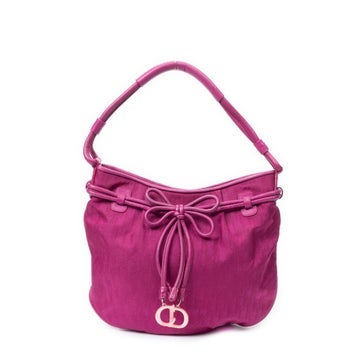 Dior Canvas Bow Charm Hobo