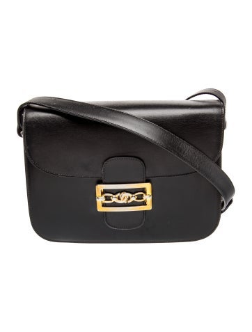 Leather Horse Carriage Flap Bag Vintage
