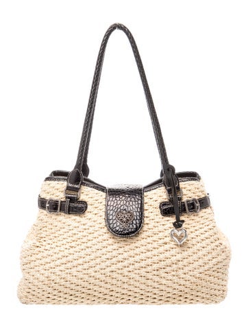 Straw Top Handle Bag