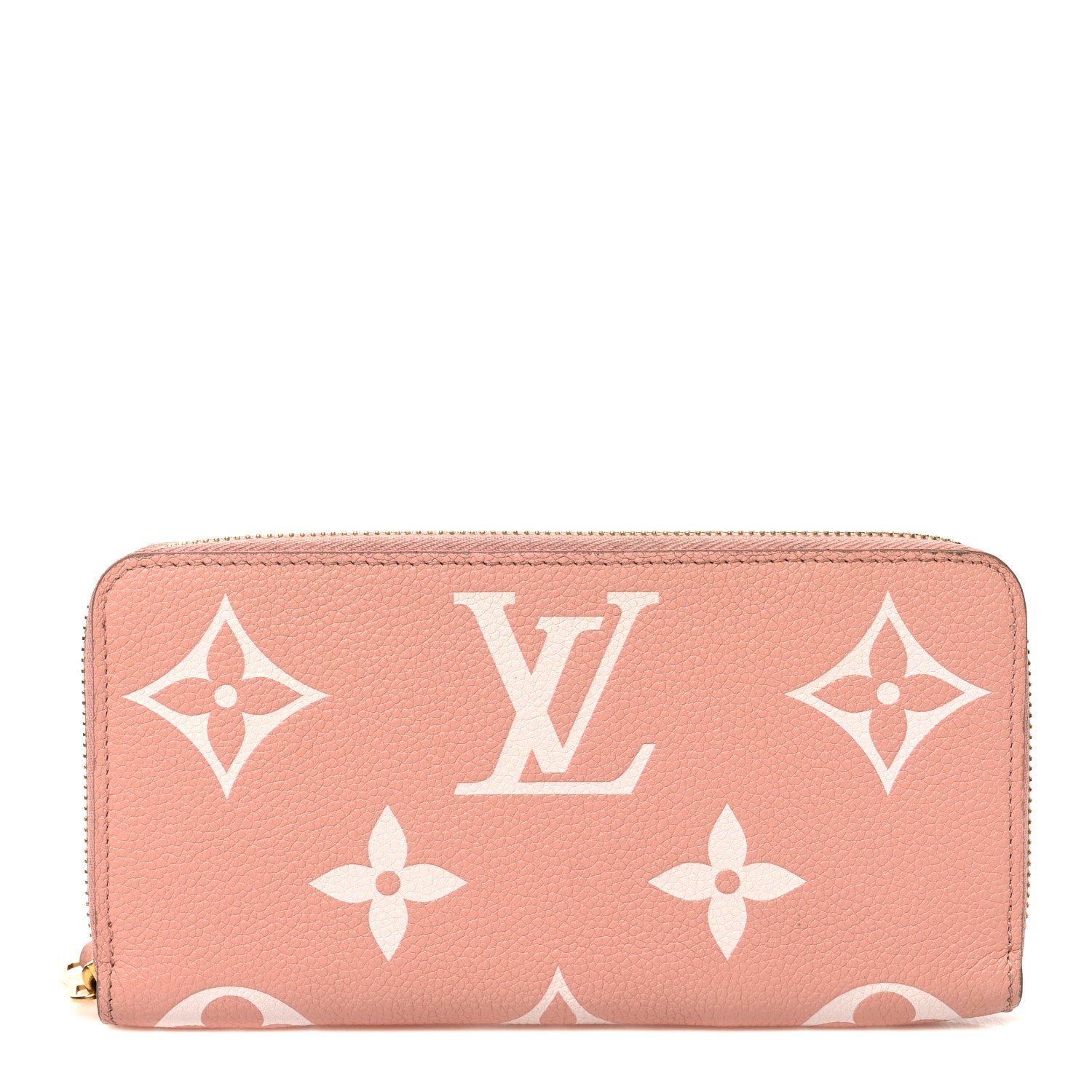 Louis Vuitton Empreinte Monogram Giant Zippy Wallet Rose Trianon Creme