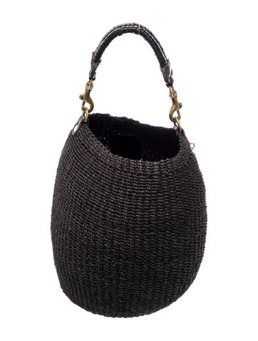 Straw Top Handle Bag