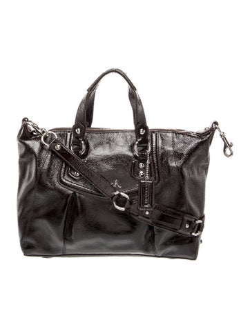 Patent Leather Top Handle Bag