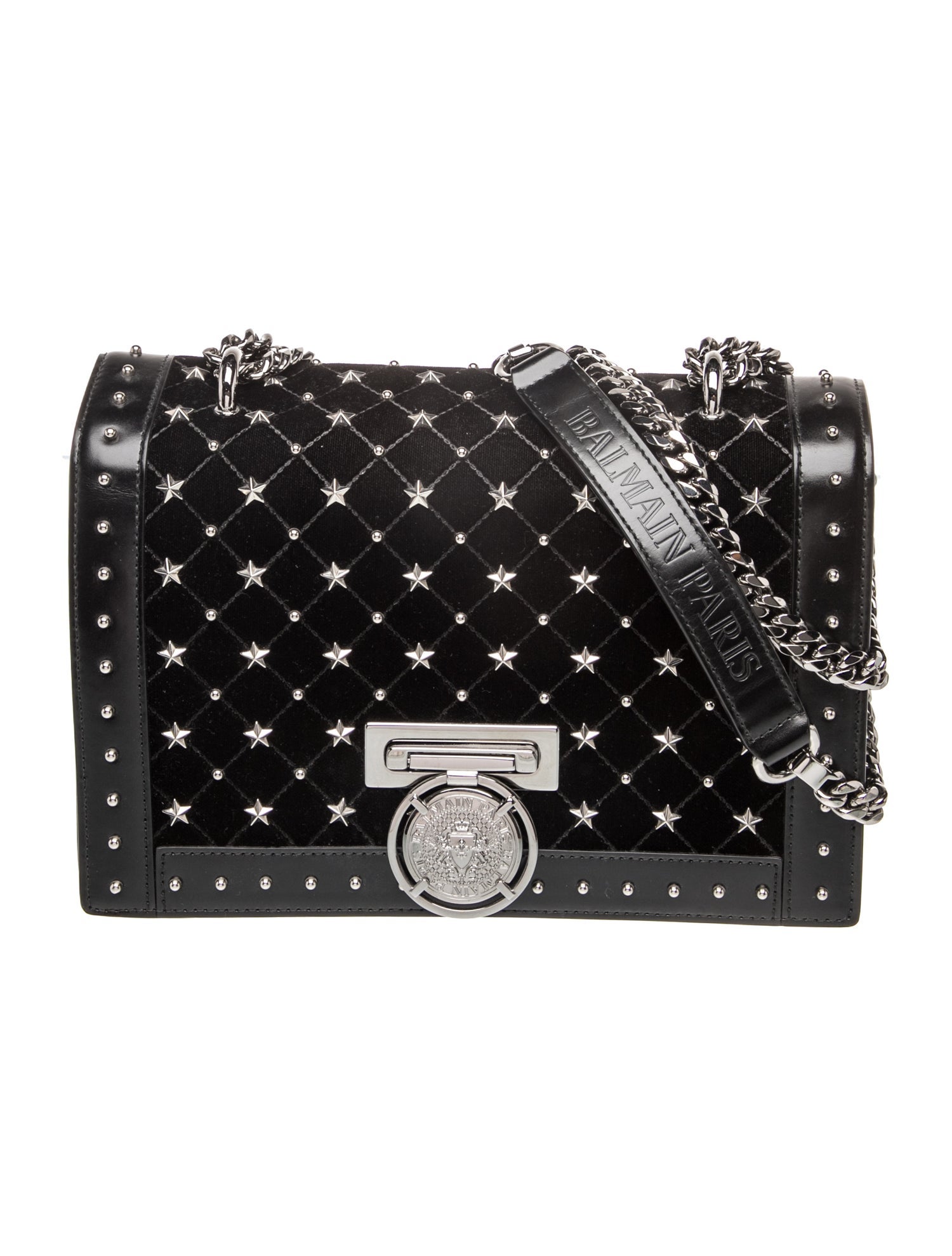 Balmain Leather Shoulder Bag