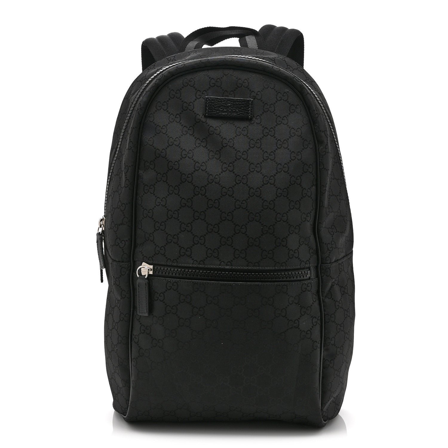 Gucci Nylon Monogram Slim Backpack Black