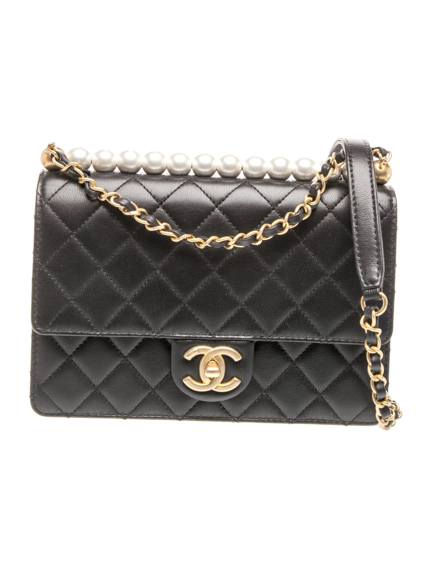 Medium Chic Pearls Flap Bag