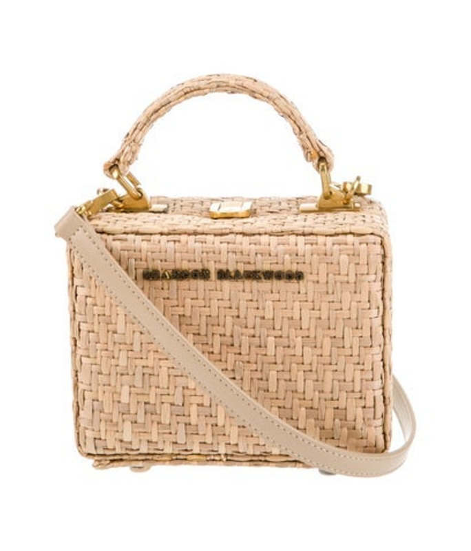 Brandon Blackwood Blackwood Raffia Top Handle Bag