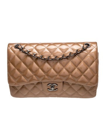 Chanel Classic Patent Jumbo Double Flap Bag