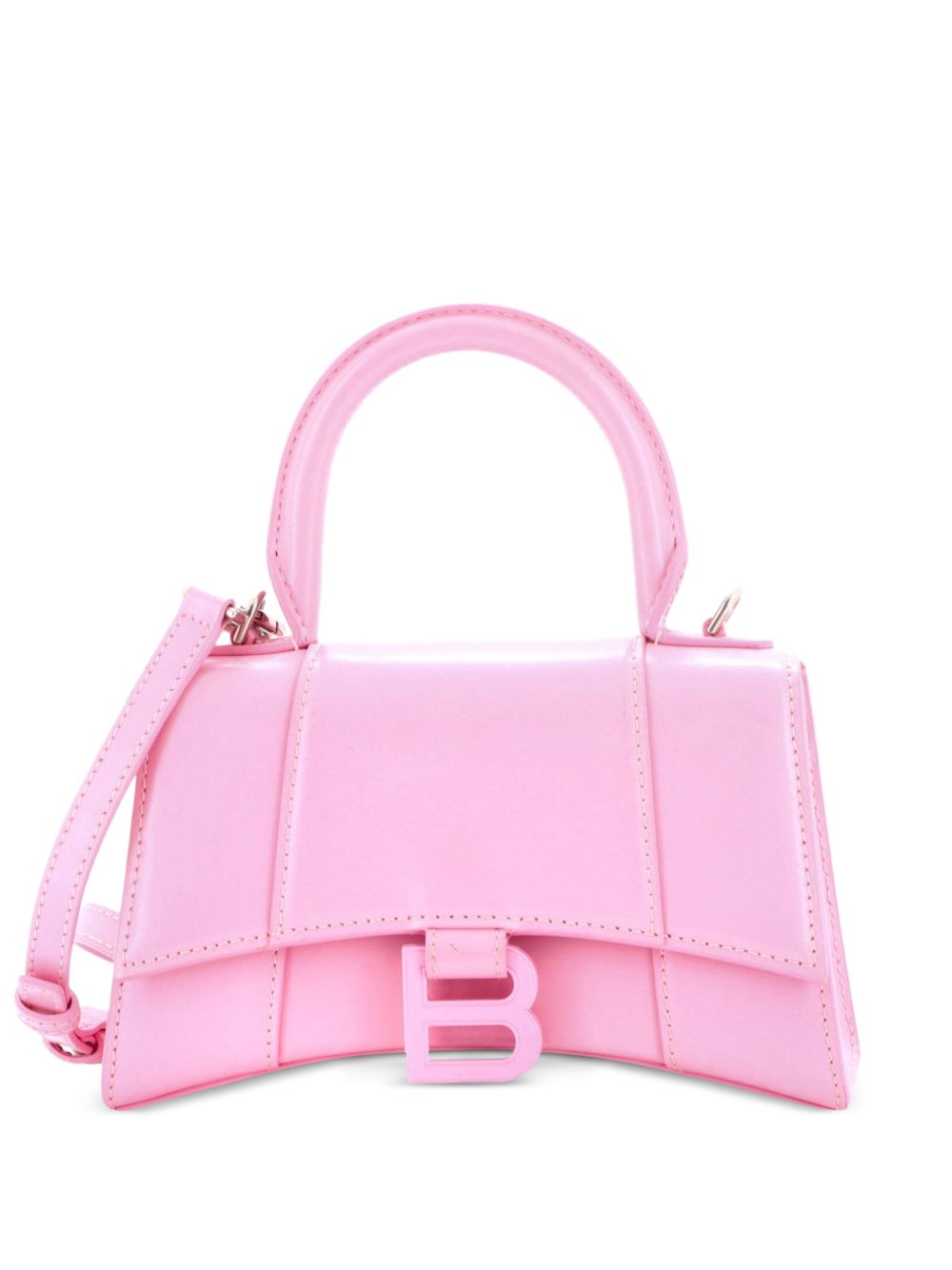 Hourglass Top Handle Bag Leather XS crossbody bag