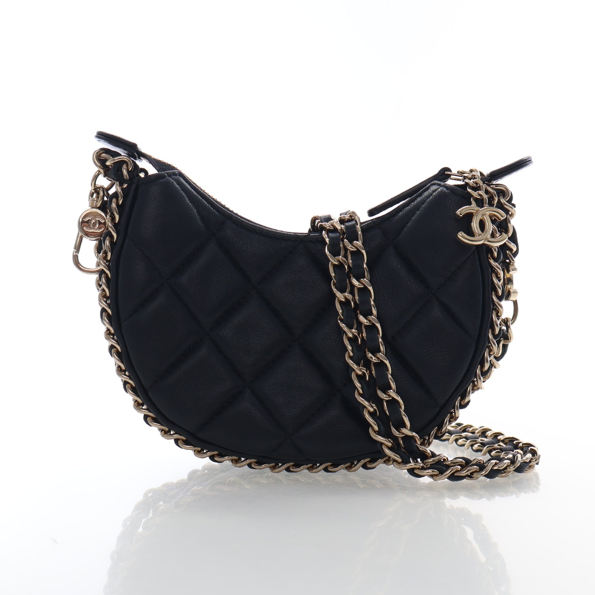 Chanel Mini Lambskin Chain Around Hobo
