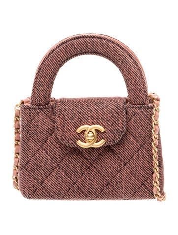 Paris-Manchester Nano Denim Kelly Shopper