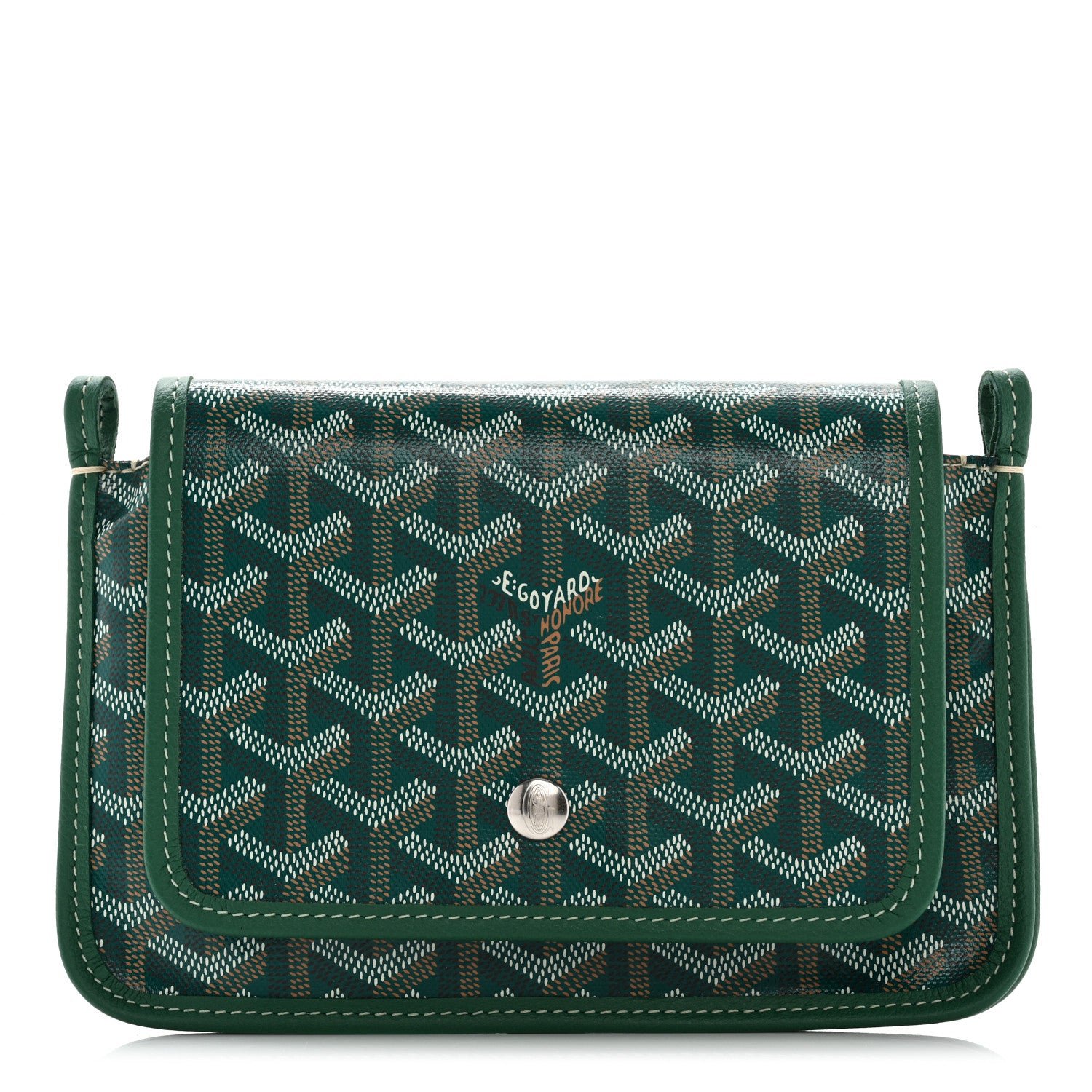 Goyard Goyardine Plumet Wallet Clutch Green