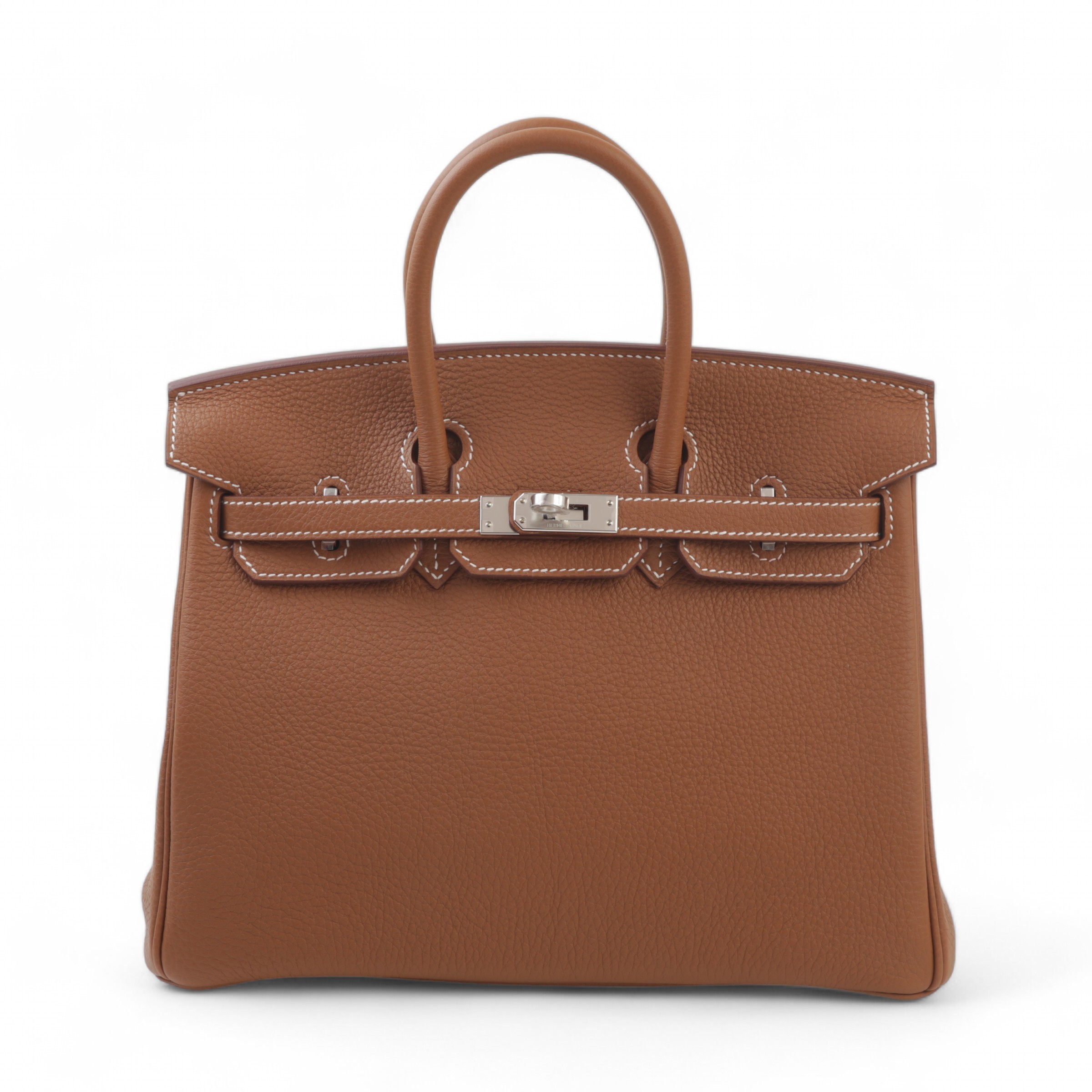 Hermes Brand New ( Rank N ) HERMÈS Birkin 25 Gris misty (H0) Gold (37) Togo Palladium hardware W (2024)