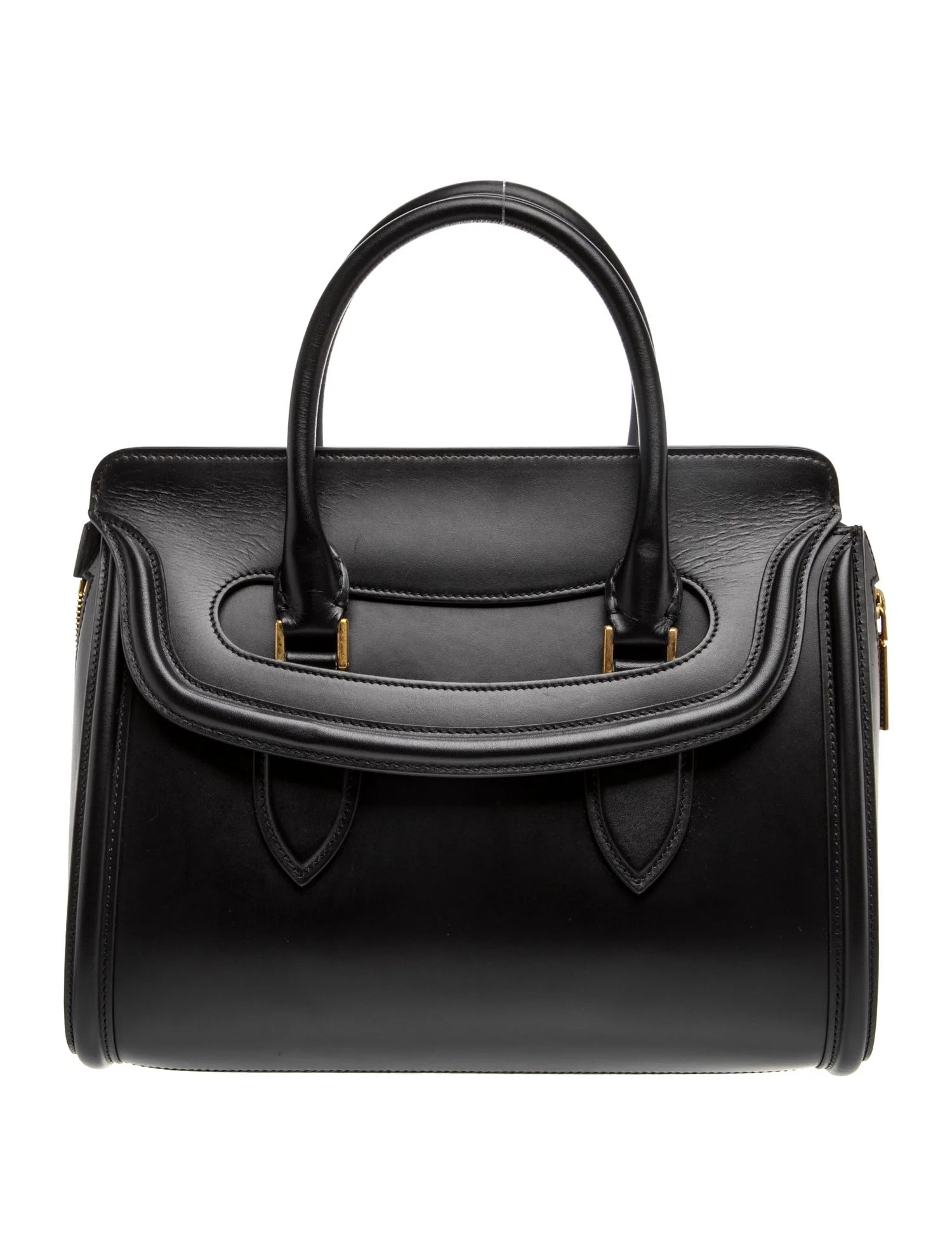 Leather Heroine Black Leather Top-Handle Bag