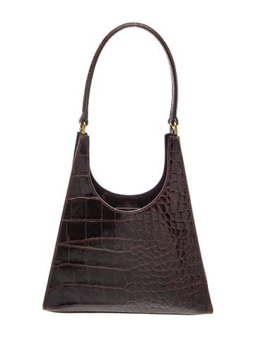Staud Embossed Leather Shoulder Bag