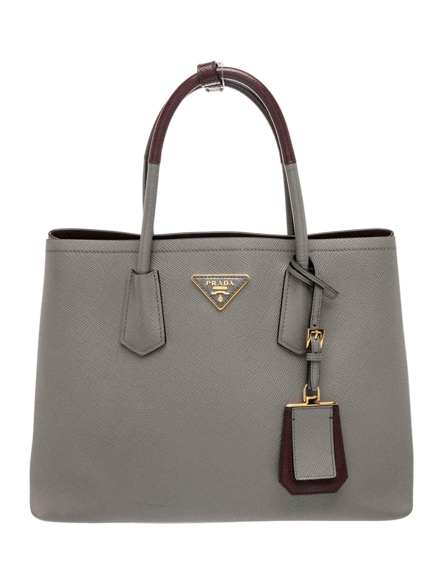 Saffiano Leather Double Bag Medium