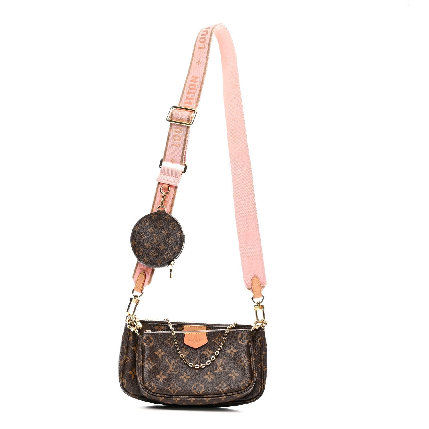 Louis Vuitton Monogram Multi Pochette Accessories Rose Clair