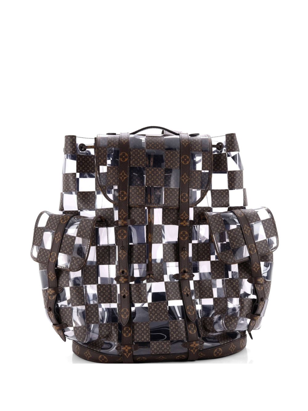 Christopher Limited Edition Monogram Chess Canvas and PVC GM backpack