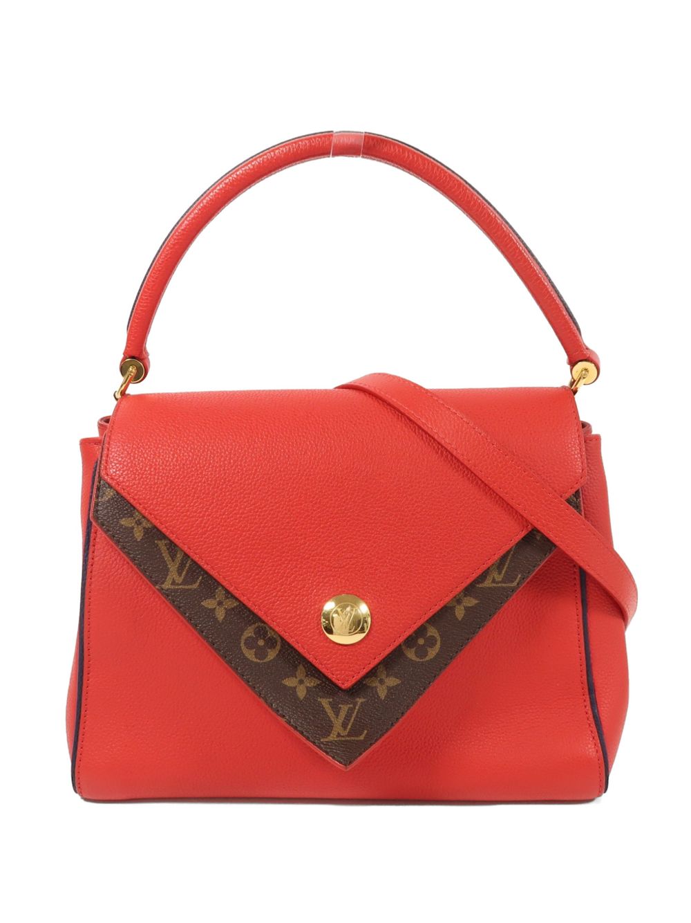 Double V shoulder bag