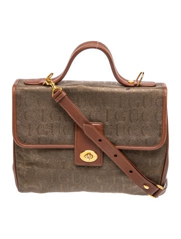 Interlocking G Top Handle Bag Vintage